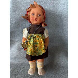 Goebel Hummel "Ganseliesl Goose Girl" Vinyl Doll 11" Collectible w/ Medallion Cu